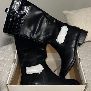 St. John's Bay Black Over the Knee Boots